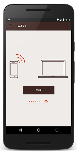 The application for secure file transfer between Android and PC/Mac